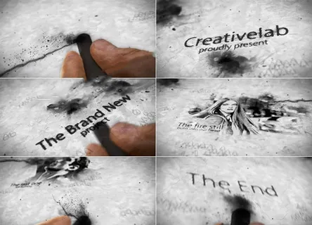 中国风水墨涂鸦特效AE模板