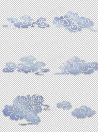 中国风祥云图案花纹底纹PNG图片