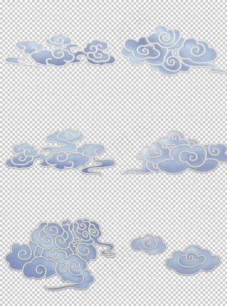 中国风祥云图案花纹底纹PNG图片