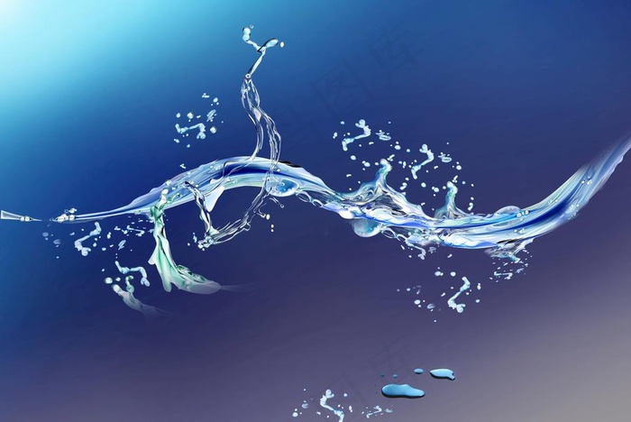 动感水 水元素 分层素材图片(2953X2067(DPI:300))psd模版下载