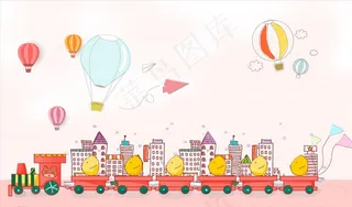 卡通背景墙图片