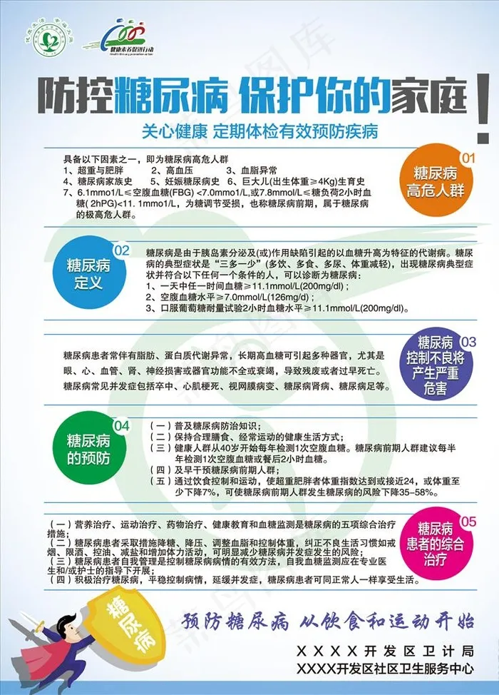 防控糖尿病 保护你的家庭图片(2362X3149(DPI:100))psd模版下载