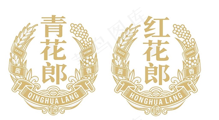 青花郎红花郎新标志图片