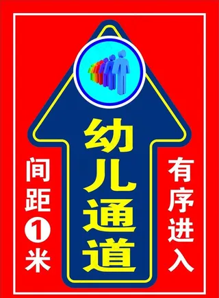 排队通道标识图片