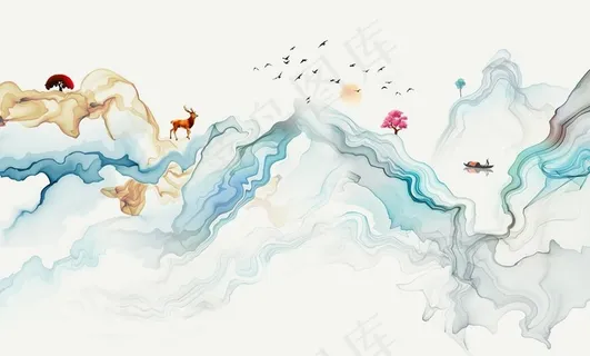 新装饰画背景墙图片