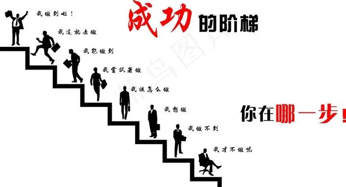 成功的阶梯图片cdr矢量模版下载