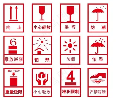 纸箱标识图片