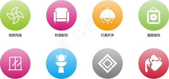 家居家具分类图标图片