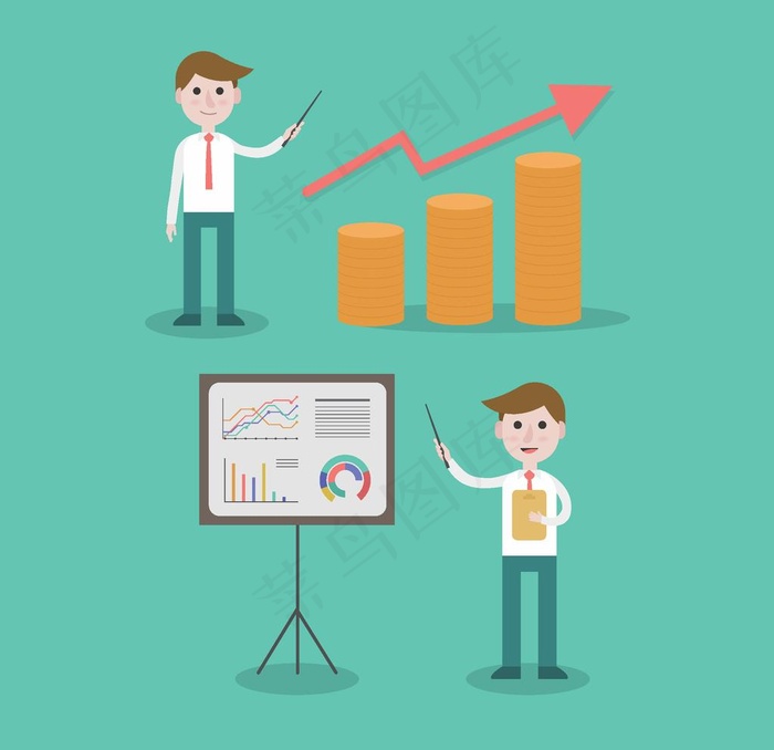 工作人员插画图片