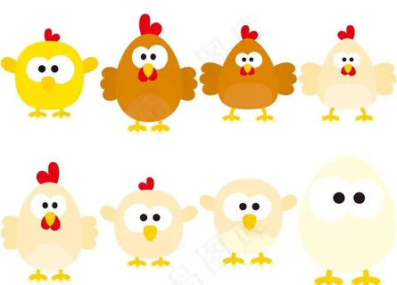 卡通鸡图片