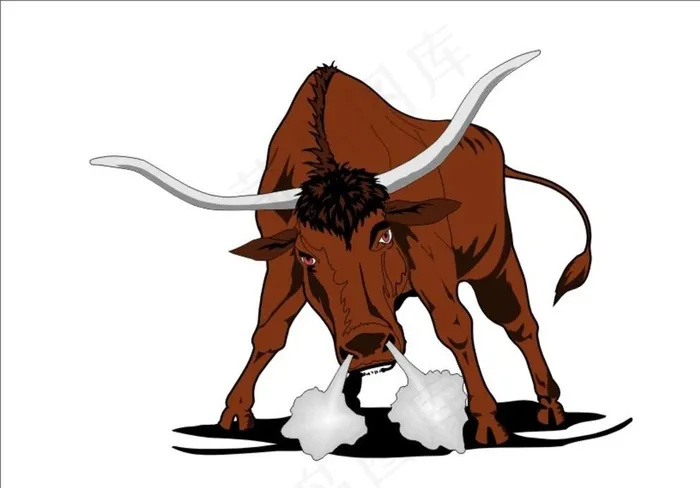 卡通牛图片cdr矢量模版下载