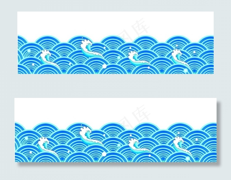 浪花底纹图片cdr矢量模版下载