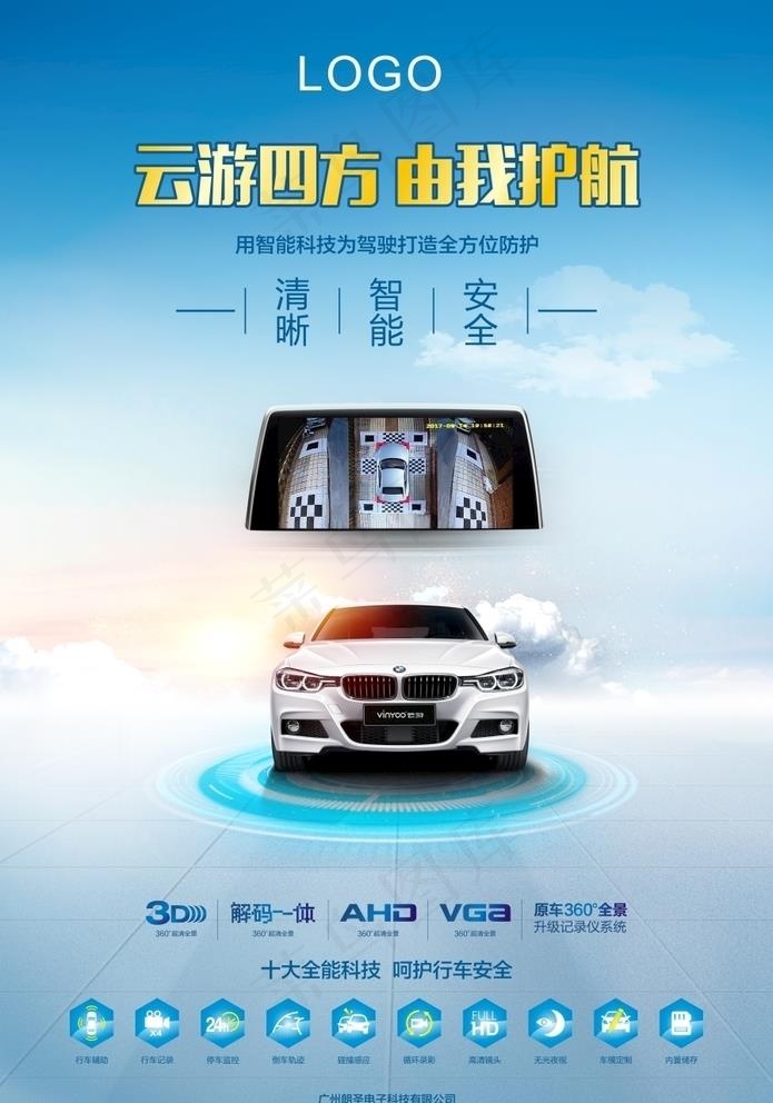 360全景系统海报图片(570X840)cdr矢量模版下载