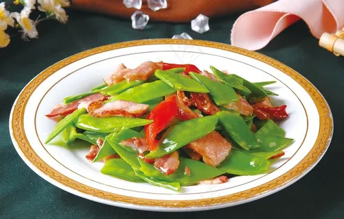 荷兰豆炒腊味图片 荷兰豆炒腊味图片