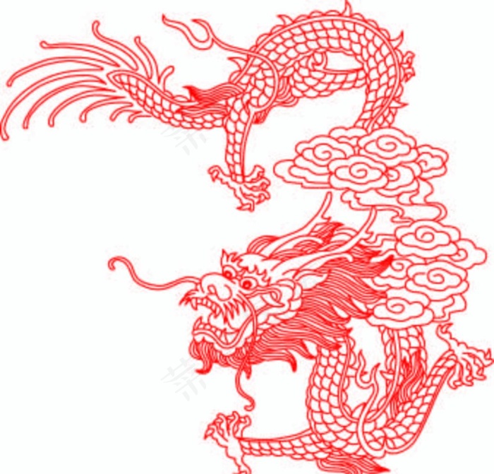 龙图片ai矢量模版下载