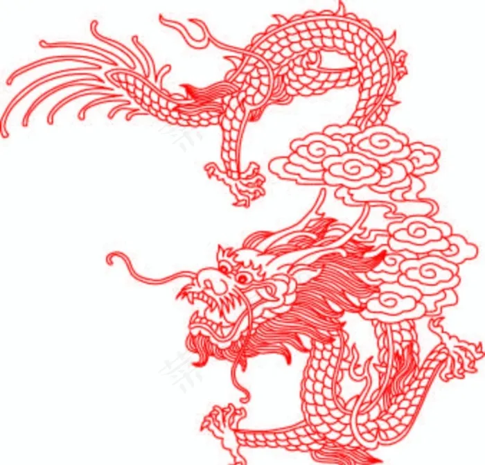 龙图片ai矢量模版下载