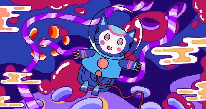 创意抽象插画图片psd模版下载