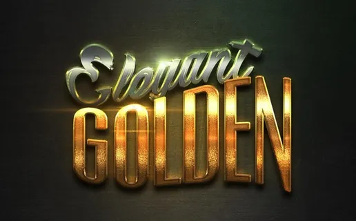 金属质感文字样式图片