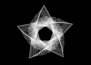 高级黑白立体几何图片