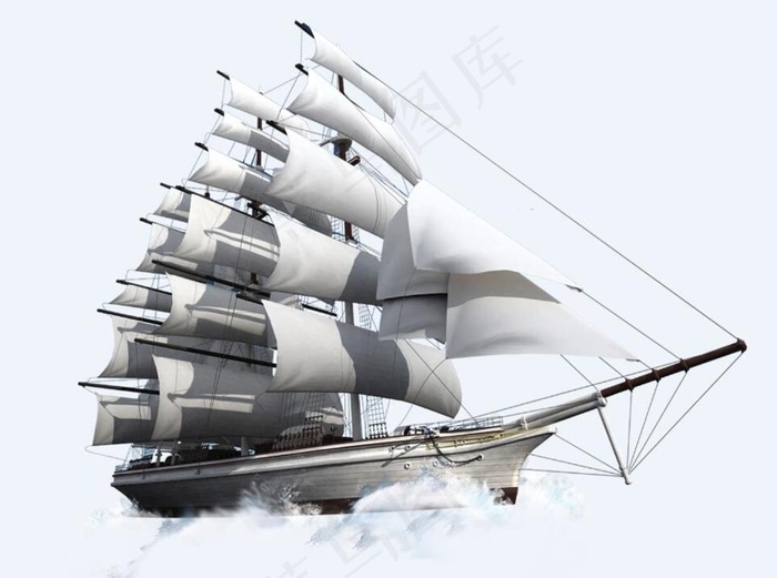帆船 船 乘风破浪图片