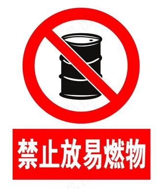 禁止放易燃物图片