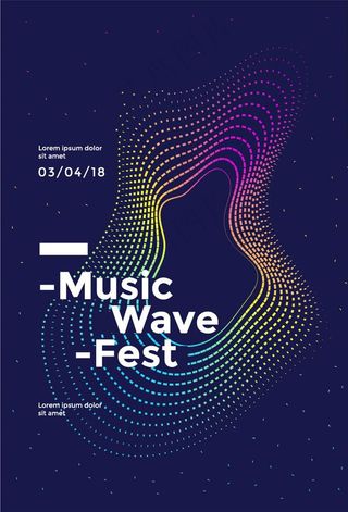 时尚线条海报背景图片