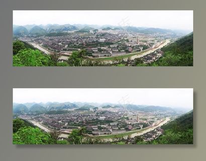 茅台酒镇全景图图片