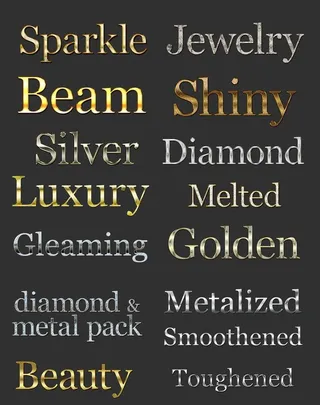 金属字效果图片