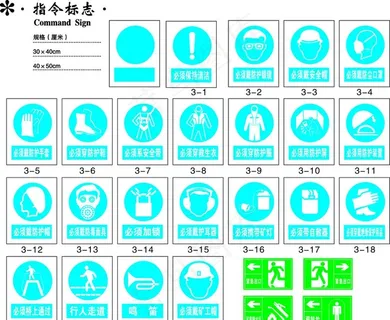 指令标志 指示标志图片 指令标志 指示标志图片