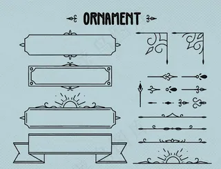 华丽古典花边相框图片