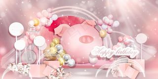 粉色宝宝宴图片