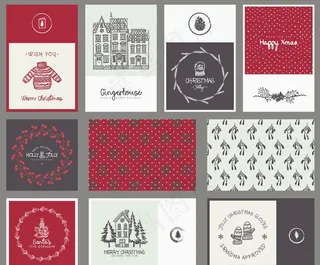 淡雅圣诞贺卡图片