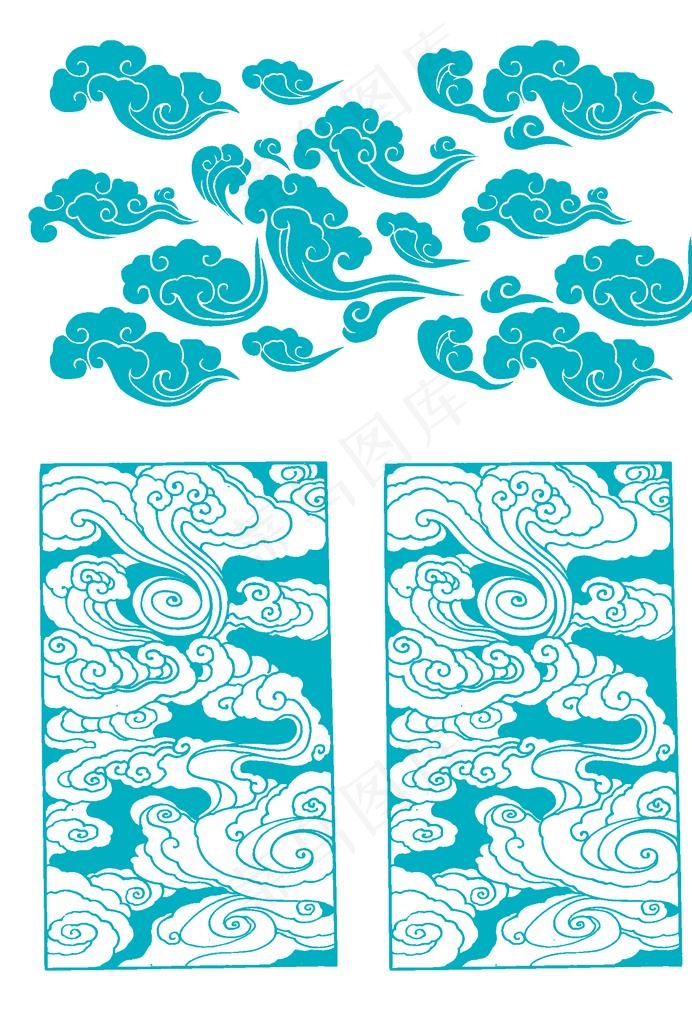 中国传统文化云纹一图片