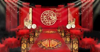 中式婚礼 效果图图片