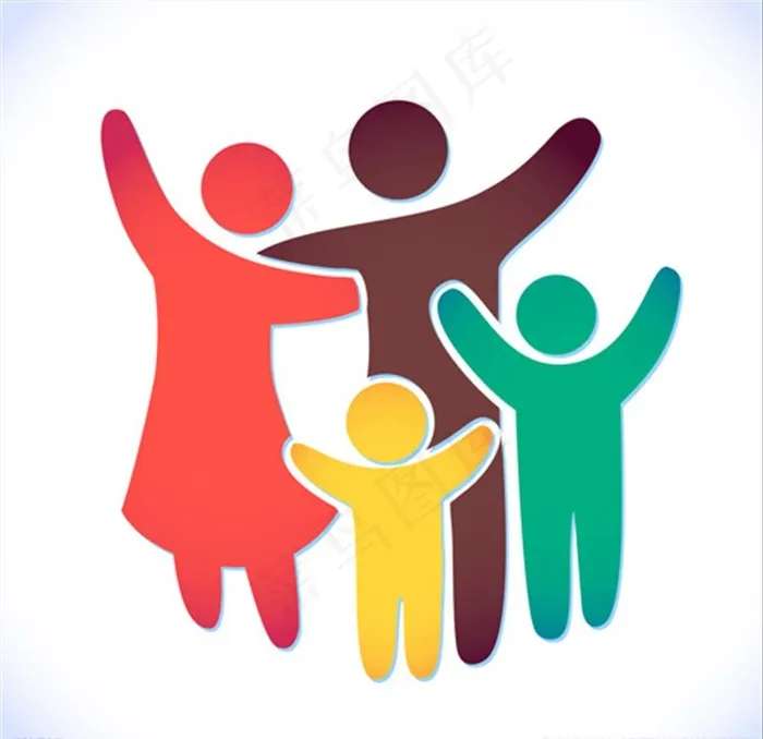 创意家庭人物标志图片eps,ai矢量模版下载