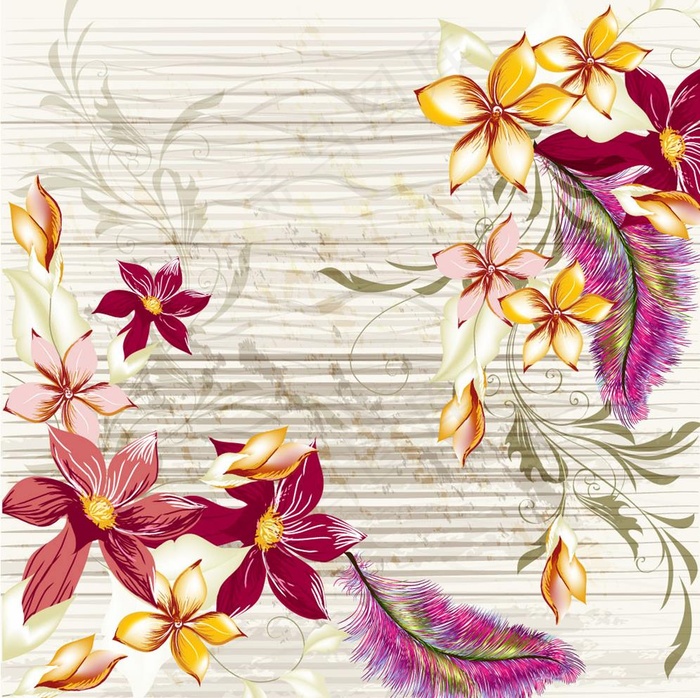 花卉图片eps,ai矢量模版下载