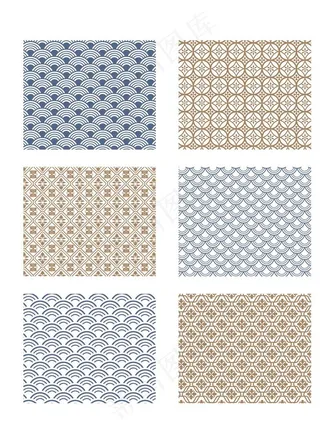 矢量中国风花纹古典底纹云纹图片