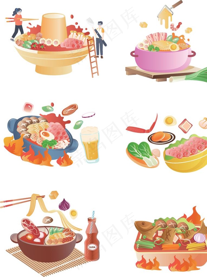 火锅元素图片