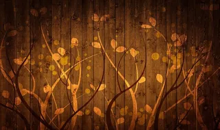 万物生长木纹背景墙图片