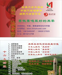 黑茶名片图片