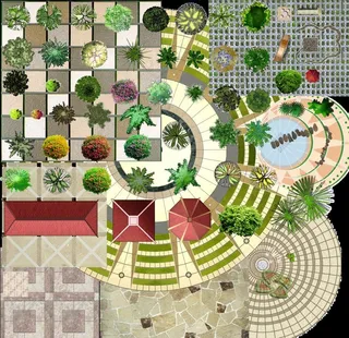 彩色平面图素材图片