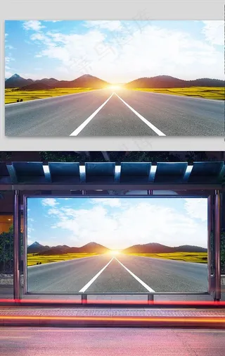 公路背景图片