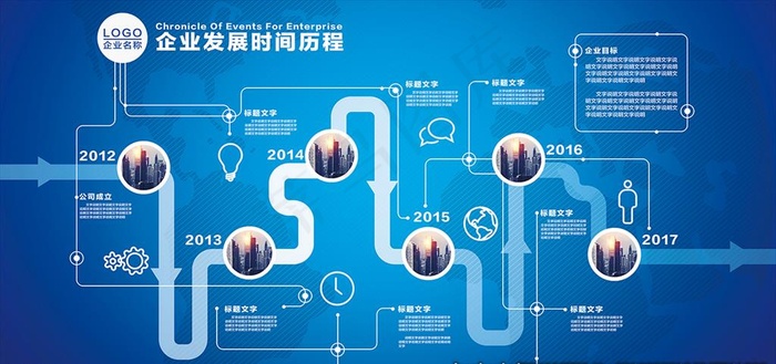 企业发展历程图片(14173X7087(DPI:300))psd模版下载