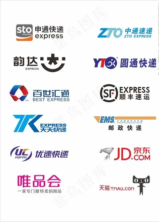各大快递标志Logo图片