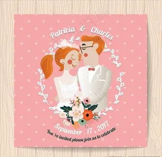 婚礼邀请卡图片