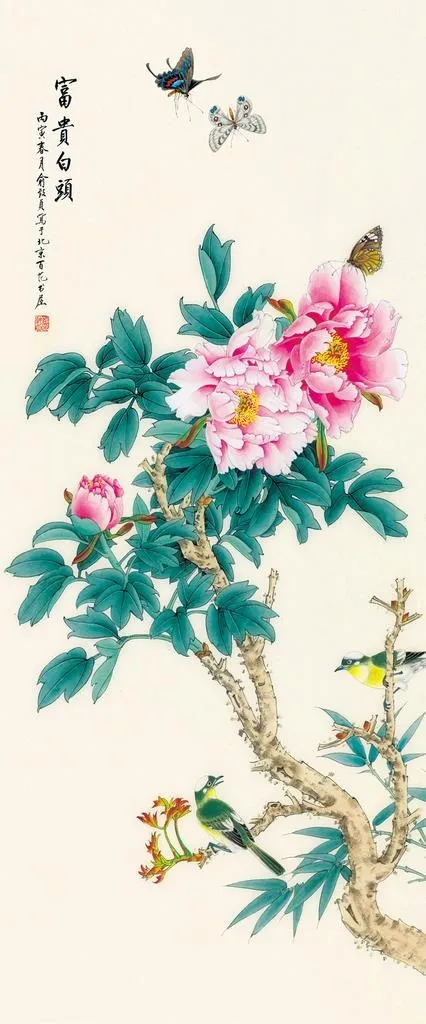 花开富贵装饰画图片