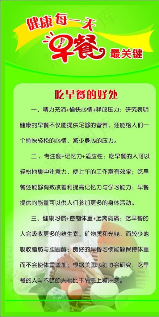 吃早餐的好处图片