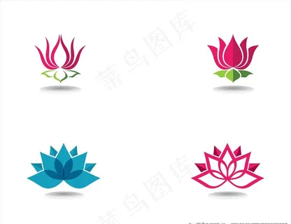 抽象荷花图标图片 抽象荷花图标图片