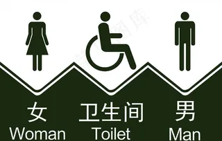 卫生间标识图片
