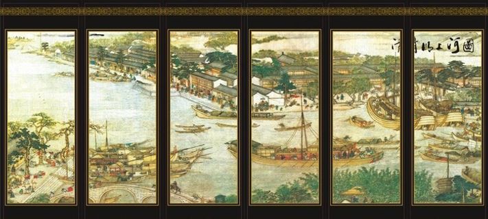 清明上河图 屏风图片